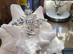 ☆ Vintage Sterling Sun☆Moon☆Stars☆Planets Pendant ☆