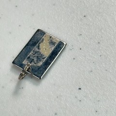 Vintage Pendant #1 Mom Silver Tone Enamel Mother’s Day Charm