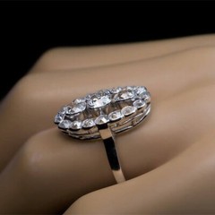 2.50 CT CZ Authentic Victorian Style Engagement Ring Silver Plated Elegant Ring