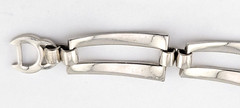 😍Vintage Signed Sperry MCM Rhodium Plate Wide Chain Statement Runway Bracelet