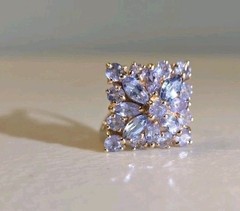 Vintage Violet And Blue Gold Tanzenite Ring