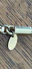 LANVIN PARIS Vintage Necklace Pendant Gold From Japan