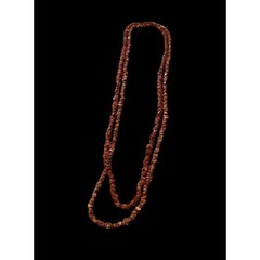 2 Sparkly Gold Stone Gemstone Necklaces 34” & 36” Long No Clasp 60 Grams