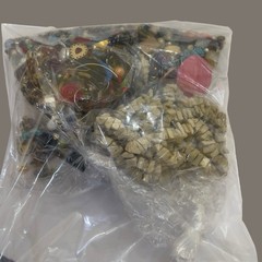 2.46lb Mixed Estate Junk Jewelry Lot – Single Earrings, Beads, Broken Unresearch
