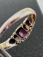 15k Gold Antique 5 Stone Ring Victorian Opal Pink Stones English Hallmarked 1864