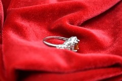 Vintage RSI Sterling Silver 925 Amber CZ Halo Ring Size 7.25 Thailand Jewelry