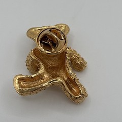 VTG Rhinestone Brooch Lot of 6 Silver Gold Tone Faux Pearl Bear Bowling Ring Etc