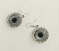 Vintage 3 Piece Black Onyx Earring And Pendant Set