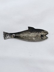 Sterling Silver Fish Pin