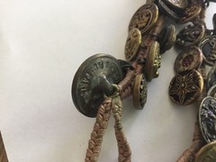 ANTIQUE BUTTON Bracelets European , West Germany, Czech. Circa 1900 2 BRACELETS