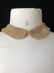 VTG Faux Pearl Beaded Necklace /Collars (4) Japan 1 Bar & Beards Top Hit Fashion