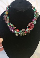 Vtg Lot 10 Costume Fashion Jewelry Quartz Faux Pearl Earrings Necklaces Estate