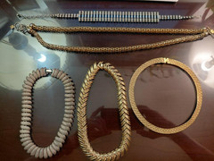 Vintage 1960’s necklace lot. 5 pieces