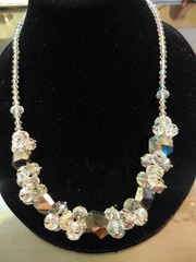 1970’S Vintage Faceted crystals necklace.