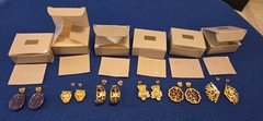 Vintage Avon Jewlery Lot Of 15.new In Box.sterling Silver Perfume Charm.1980s-90