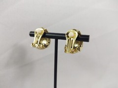 Vintage Necessities Sensitive Ears Clip Earrings Gold Tone Nickel Free Jewelry