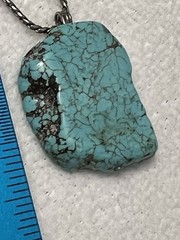 SOUTHWESTERN SILVER TONE FAUX TURQUOISE STONE LARIAT WRAP NECKLACES ADJUSTABLE