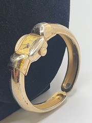 Vintage Ladies Gotham Wind Up Working Bracelet Style Art Deco Watch