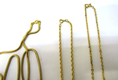 Vintage LOT of 12 Necklaces Assorted Sizes & Colors Gold red white pearl