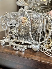 Mystery Jewelry Silver And Gold Tone Modern And Vintage 25 Plus Piece
