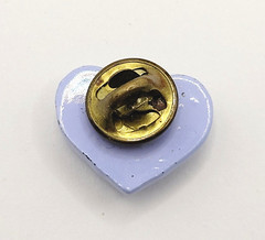 10 Heart Brooch Pins Various Materials Vintage 1980s to 1990s Colorful Whimsical