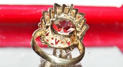 14k yellow gold ring 4.00ct smoky quartz solitaire size 6.5 handmade 7.3gr N2872