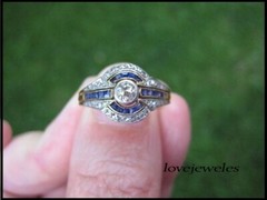 Lab-Created 1.90CT Round Cut Diamond Vintage Art Deco Ring 14K 2-Tone Gold Finis