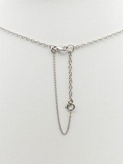 Estate $9000 2ct Certified Alexandrite VS H Diamond 14k White Gold Necklace 22″