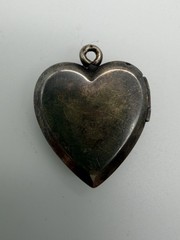 WWII USN Navy Sweetheart Locket Bedford 1/20 12K GF Sterling Silver MOP Anchor
