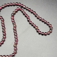 Natural Garnet Bead Necklace 4mm Red Stone Strand Choker Double Wrap Bracelet