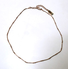 VINTAGE AMARO NECKLACE GOLD COLOR ADJUSTABLE CHAIN LOBSTER CLASP
