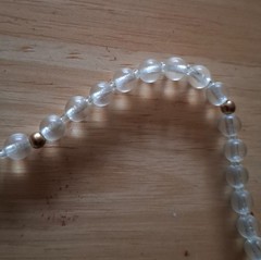 Vintage Jewelry Venetian Murano Blue Wedding Cake & White Glass Beads Necklace