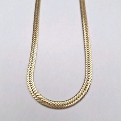 Vintage Y2K Claires Herringbone Liquid Chain Necklace Flawless 19″ Lobster Clasp