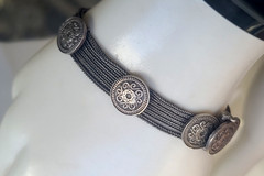 Circa 1800 Victorian Trombone Clasp Silver 7″ Antique Multi Chain Bracelet