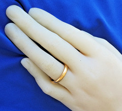 Original 22 KARAT SOLID GOLD Deco Wedding Band Size 7 Anniversary Ring 6.31 Gram