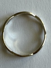 VINTAGE MODERNIST TWIST WEAVE STERLING SILVER RING SZ 11.25, 925 tested