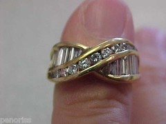 BEAUTIFUL 1.50ctw ESTATE DIAMOND RING SIZE 3 MAKE OFFER