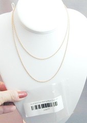 Rose Gold Over Sterling Vermeil Rope Chain 30″ New In Package