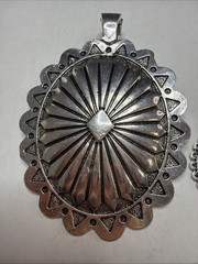 Southwestern Style Sunburst Pendant & Dangle Earrings Set