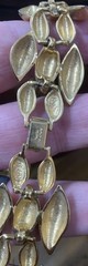 Vintage Napier 16.5” Thick Gold Tone Mesh Link Necklace Statement Choker Collar