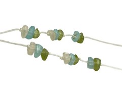 Dragonfly Pendant Abalone MOP Shell Choker Necklace Sea Glass White Green Blue