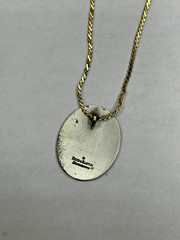 Vintage Signed Reed & Barton Owl Damascene Gold Tone Necklace 18 In