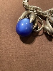 Iconic Eugene Bertolli for Napier Blue and Silver Kumquat Bracelet