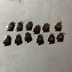 Vtg 12 Disciples Apostles Charms Silver Tone Bible Christian No Bracelet