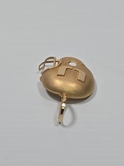 14K Gold MIAMI HURRICANES Football Helmet Pendant 1994 Michael Anthony RARE VTG