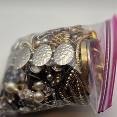 Bag Old Unsearched Jewelry Lot Vintage Estate Find Junk Drawer Aprox 4lb