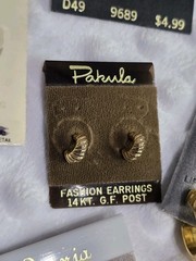 Vintage 80s 90s Earrings Lot 10 Pairs Pierced New Napier Claiborne 14K GF Pakula