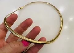 Stunning Vintage 14k Gold Omega Necklace Collar 17.75″ 39 grams