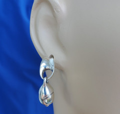 ORIGINAL Designer 925 Sterling Silver Dangle Drop Earrings Jewelry Gift Woman