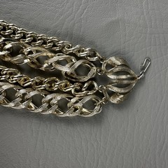 Vintage ART Arthur Pepper Necklace Gold Tone 5 Strand Chain 13-18″